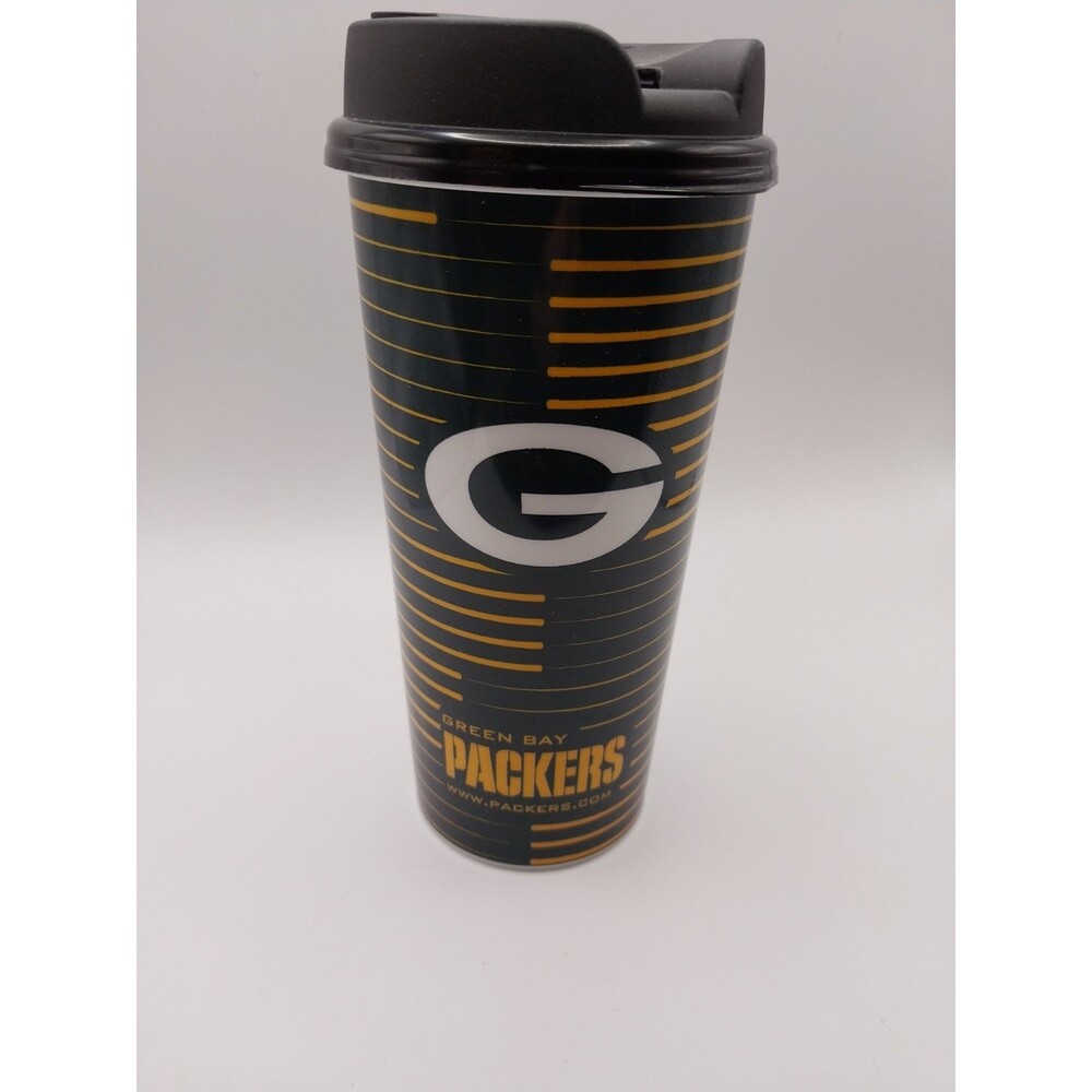 Green Bay Packers Whirley DrinkWorks SC-162 Plastic Travel Mug Cup 16 oz Vtg